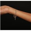 Image 3 : 18KT White Gold 1.25ctw Citrine and Diamond Bracelet