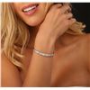 Image 1 : 18KT White Gold 2.59ctw Diamond Bracelet