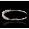 Image 5 : 18KT White Gold 2.59ctw Diamond Bracelet