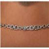 Image 3 : 18KT White Gold 24.00ct Blue Topaz and Diamond Necklace