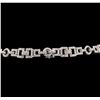 Image 6 : 18KT White Gold 24.00ct Blue Topaz and Diamond Necklace