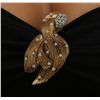 Image 3 : 18KT Yellow Gold 2.10ctw Diamond Brooch