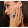Image 1 : 14KT White Gold 14.11ct GIA Cert Tanzanite and Diamond Ring