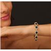 Image 2 : 14KT Yellow Gold 17.82ctw Sapphire and Diamond Bracelet