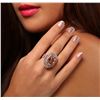 Image 2 : 14KT Rose Gold 10.42ct Morganite and Diamond Ring