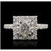 Image 3 : 14KT White Gold 2.43ctw Diamond Ring