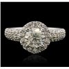 Image 3 : 14KT White Gold 2.16ctw Diamond Ring