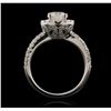 Image 5 : 14KT White Gold 2.16ctw Diamond Ring