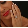 Image 3 : 18KT White Gold 2.84ctw Diamond Ring