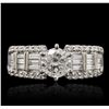 Image 3 : 14KT White Gold 1.63ctw Diamond Ring