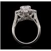 Image 7 : 18KT White Gold 3.09ctw Diamond Ring