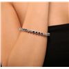 Image 2 : 14KT White Gold 5.88ctw Sapphire and Diamond Bracelet