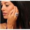Image 2 : 18KT White Gold 4.81ct Tanzanite and Diamond Ring
