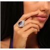 Image 3 : 18KT White Gold 4.81ct Tanzanite and Diamond Ring
