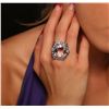 Image 1 : 14KT White Gold 22.97ct Kunzite and Diamond Ring