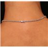 Image 3 : 14KT White Gold 47.59ct Blue Topaz and Diamond Necklace
