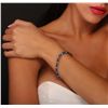 Image 2 : 14KT White Gold 12.00ctw Sapphire and Diamond Bracelet