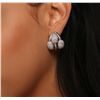 Image 2 : 18KT White Gold 2.76ctw Diamond Earrings
