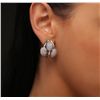 Image 3 : 18KT White Gold 2.76ctw Diamond Earrings