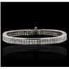 Image 4 : Platinum 7.77ctw Diamond Bracelet