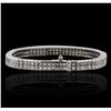 Image 5 : Platinum 7.77ctw Diamond Bracelet