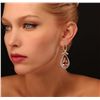 Image 3 : 14KT Yellow Gold 21.98ctw Morganite and Diamond Earrings