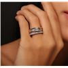 Image 2 : 14KT and 18KT White Gold 1.73ctw Diamond Ring Wedding Set