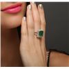 Image 3 : 14KT Yellow Gold 5.24ct Emerald and Diamond Ring