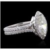Image 5 : 18KT White Gold 2.36ctw Diamond Ring
