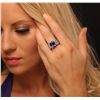 Image 3 : 14KT White Gold 5.95ct Tanzanite and Diamond Ring