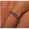 Image 3 : 14KT Rose Gold 24.17ctw Tanzanite and Diamond Bracelet