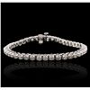 Image 4 : 14KT White Gold 2.89ctw Diamond Tennis  Bracelet