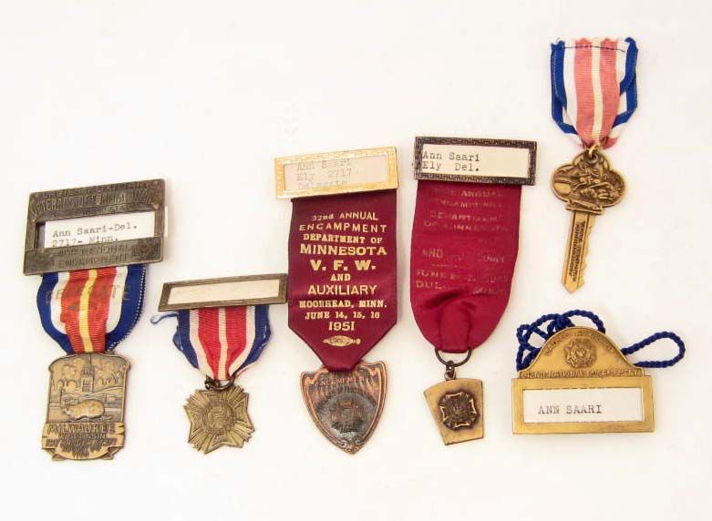 LOT OF 6 VINTAGE VFW NATIONAL ENCAMPMENT MEDALS