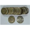 Image 1 : ROLL OF 1964 & 1964-D SILVER KENNEDY HALF DOLLARS