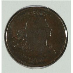 1808 DRAPED BUST HALF CENT F