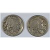 Image 1 : LOT OF (2) 1921-S BUFFALO NICKELS