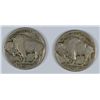 Image 2 : LOT OF (2) 1921-S BUFFALO NICKELS
