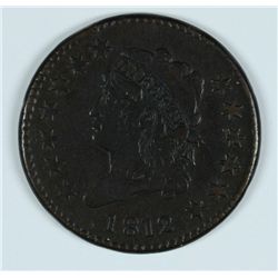 1812 CLASSIC HEAD LARGE CENT VF 30
