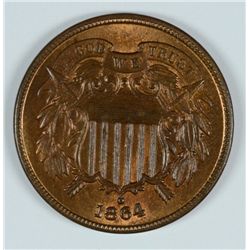 1864 TWO CENT PIECE MS63