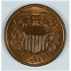 Image 1 : 1864 TWO CENT PIECE MS63
