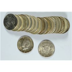 ROLL OF 1964 & 1964-D SILVER KENNEDY HALF DOLLARS