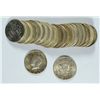 Image 1 : ROLL OF 1964 & 1964-D SILVER KENNEDY HALF DOLLARS