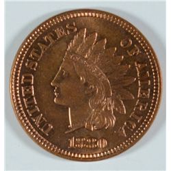1880 INDIAN HEAD CENT MS-65 RED