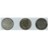 Image 2 : (3) SEATED HALF DIMES (53, 54, 54-O)