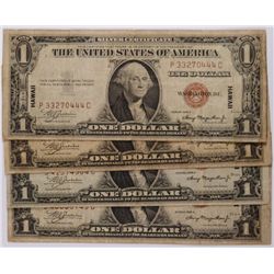 ( 4 ) 1935 "HAWAII" SILVER CERTIFICATES, NICE CIRCULATED CONDITION
