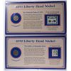 Image 2 : 26 LIBERTY "V" NICKELS & 21 BUFFALO NICKELS WITH OLD UNUSED MINT COND. STAMPS