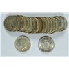 Image 1 : ROLL OF 1964 & 1964-D SILVER KENNEDY HALF DOLLARS