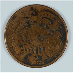 1872 TWO CENT PIECE VG CORRODED KEY DATE