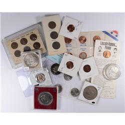 COLLECTORS LOT OF VARIOUS COINS (4 SILVER DOLLARS INCLUDED) WITH BUFFALO NICKELS