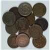 Image 1 : LOT OF (13) LARGE CENTS VARIOUS DATES